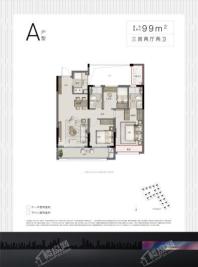 中天汀洲印月户型图