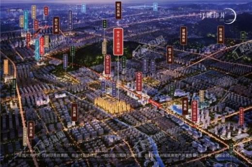 中天汀洲印月效果图