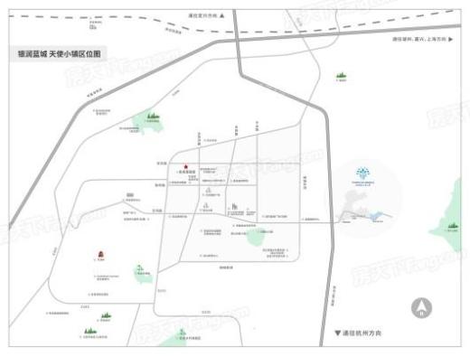 天使小镇浅山明月交通图