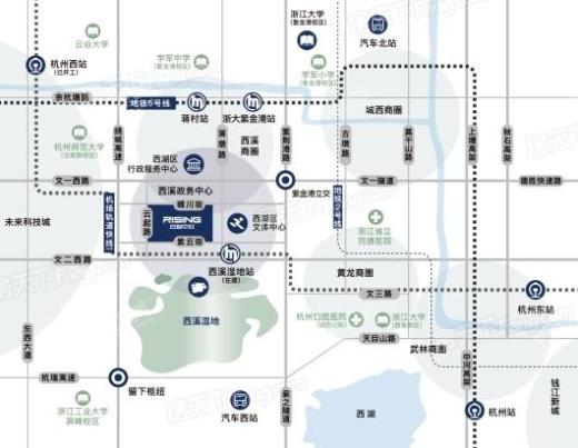 云起中心交通图