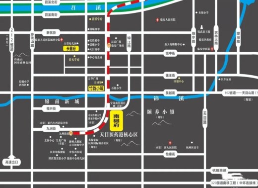 地上南樾府位置图