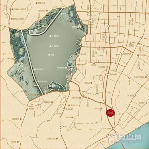 绿城·西子御园交通图