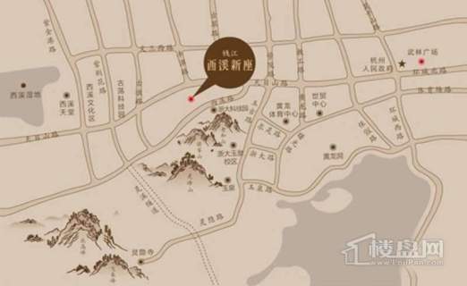 钱江西溪新座交通图