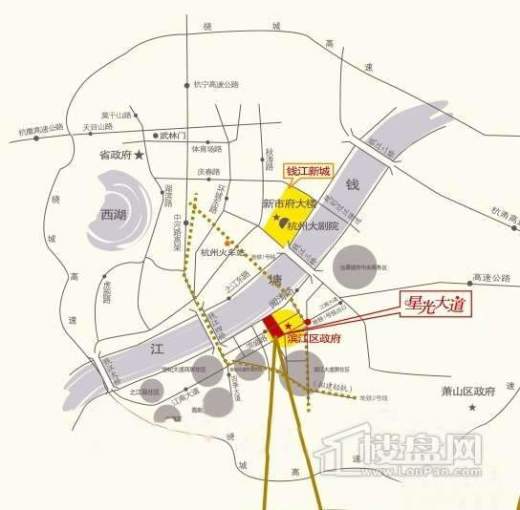 星光大道·星光国际公馆交通图