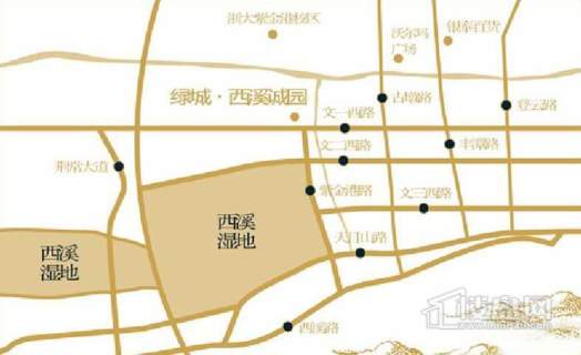 绿城·西溪诚园交通图